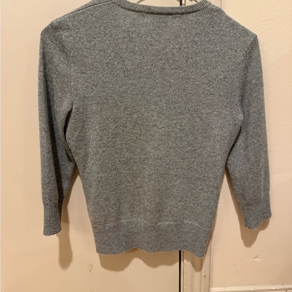 Ralph Lauren Grey Cashmere Cardigan - Picture 2 of 3